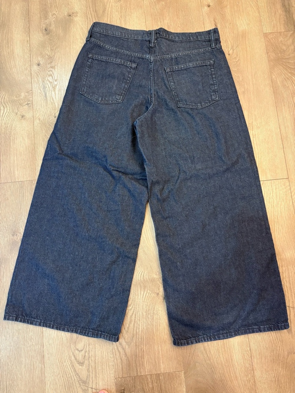 GAP Baggy Mid Ruse Dark Indigo Wide Leg Jeans - Picture 6 of 7